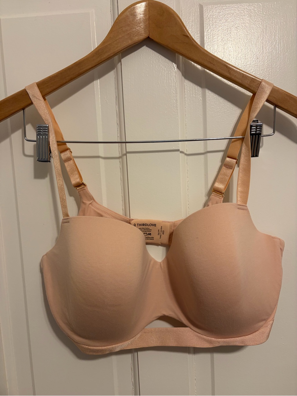 Nwot Third Love 24/7 Pima Cotton T-Shirt Bra Size 40d
